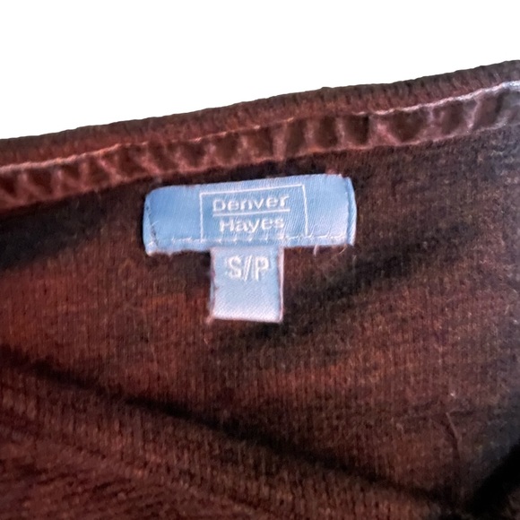 Denver Hayes brown 1/4 button up long sleeve, size s - Picture 2 of 3